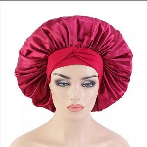 Extra Large Satin Bonnet With Tie, Let Me Know The Color You Want